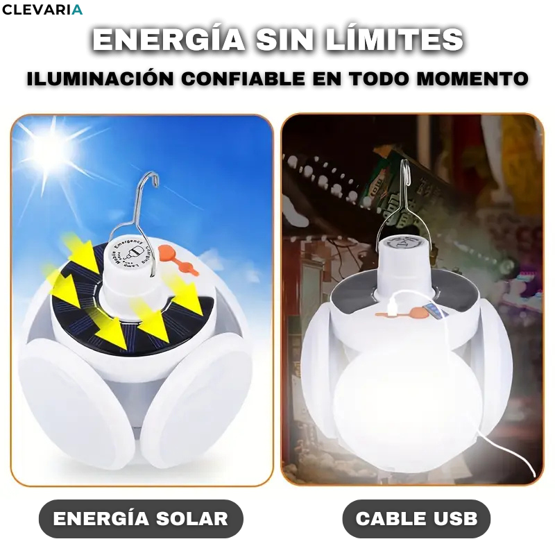 2x1 HOY | Lámpara Solar Plegable Variven