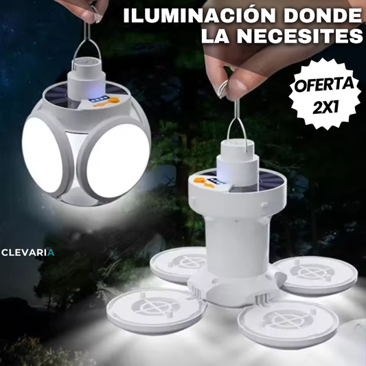 2x1 HOY | Lámpara Solar Plegable Variven